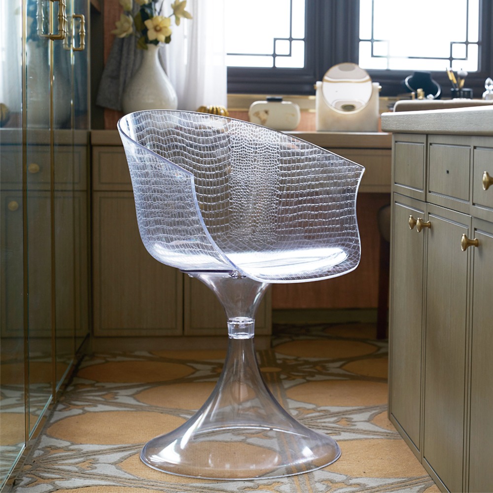 와인 투명 홈 카페 인테리어 화장대 디자인 의자 암체어