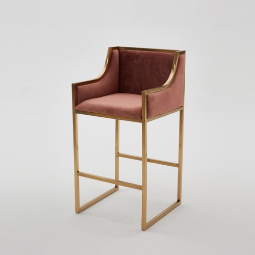영가구로망 디자인 골드 홈바체어 높은의자