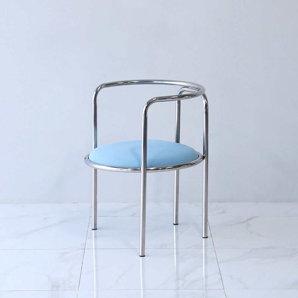 영가구[샘플상품] 이브 철제 디자인 낮은 카페 의자