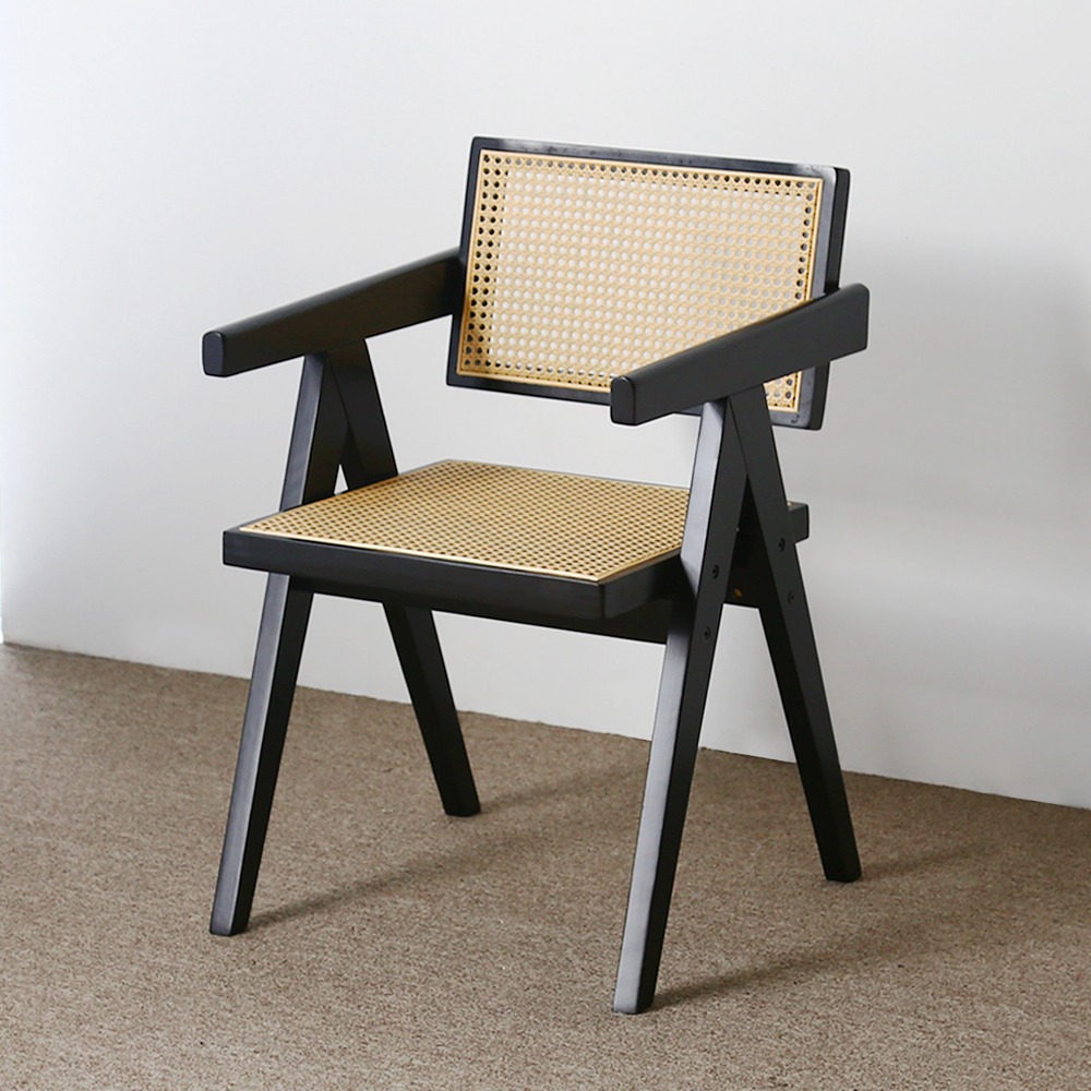 라트[B급상품]라트 쟌느 고급 원목 라탄 인테리어 카페 의자