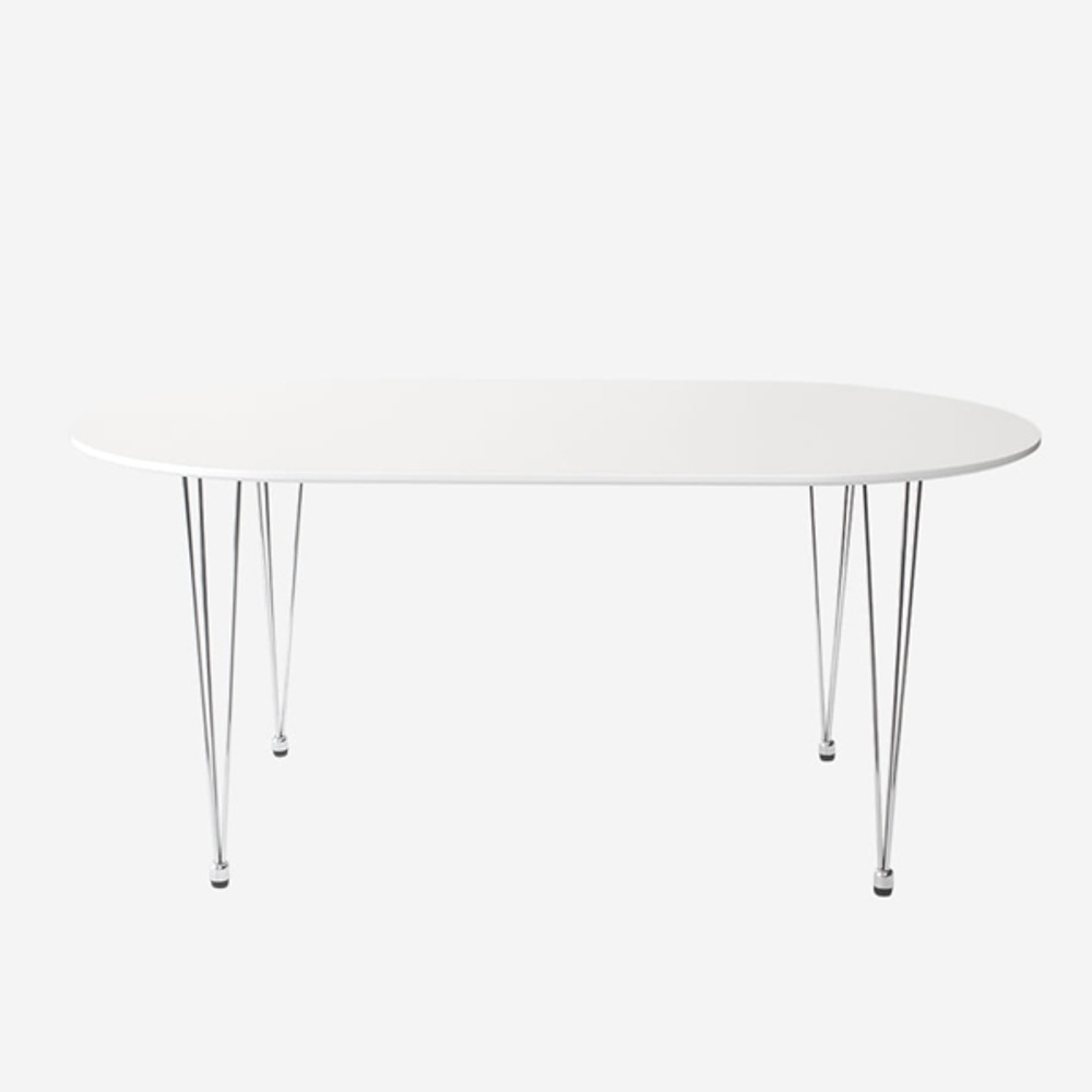 영가구팝 타원 화이트 식탁 테이블 1600