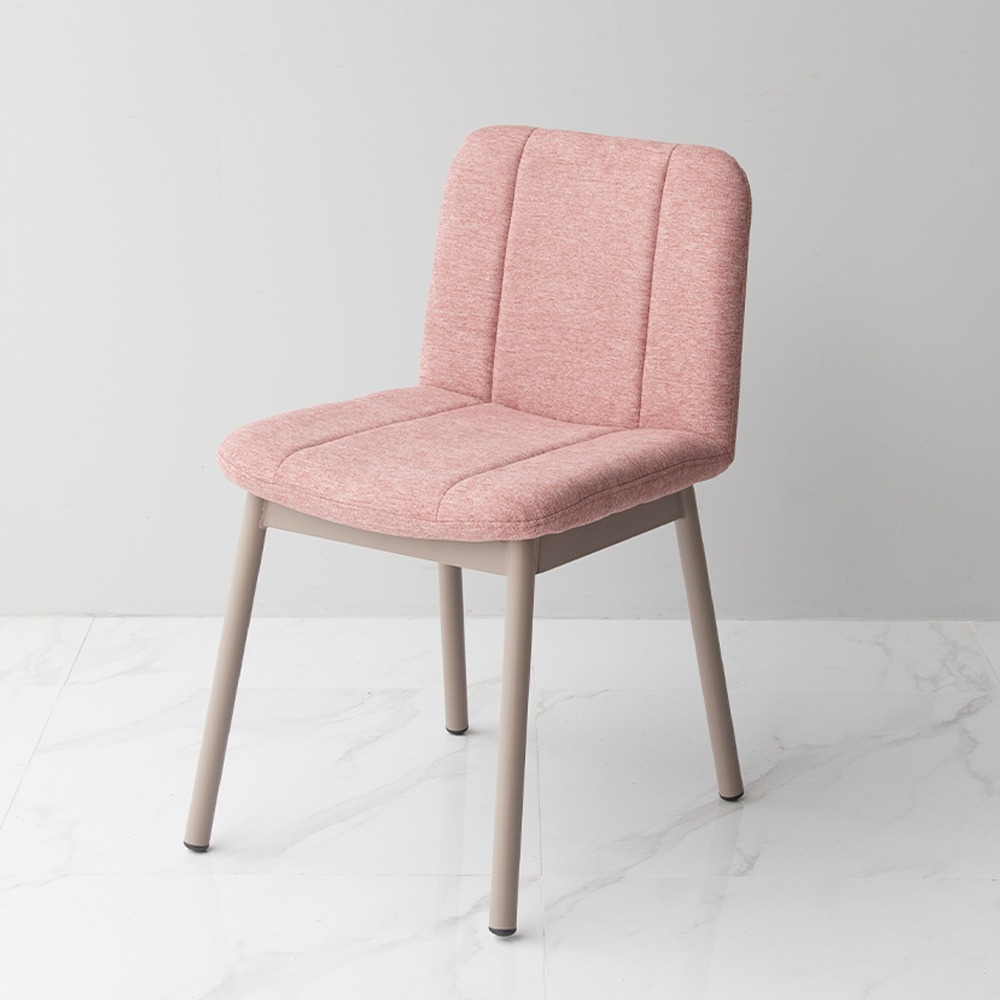 영가구바네 카페 패브릭 핑크 철제 인테리어 디자인의자
