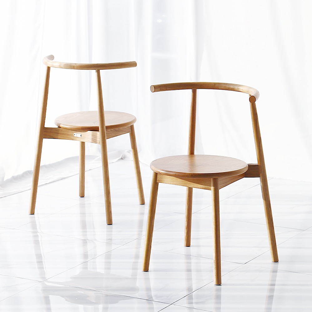 자체브랜드오슬로 식탁의자 애쉬 원목 카페 디자인 인테리어 의자
