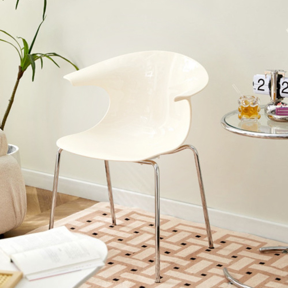 영가구[B급상품] 픽 스와니 예쁜 인테리어 가구 플라스틱 카페 의자