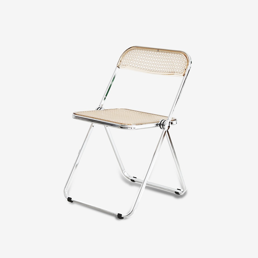 영가구[B급상품] 베가 투명 라탄 플리아체어 인테리어 디자인의자