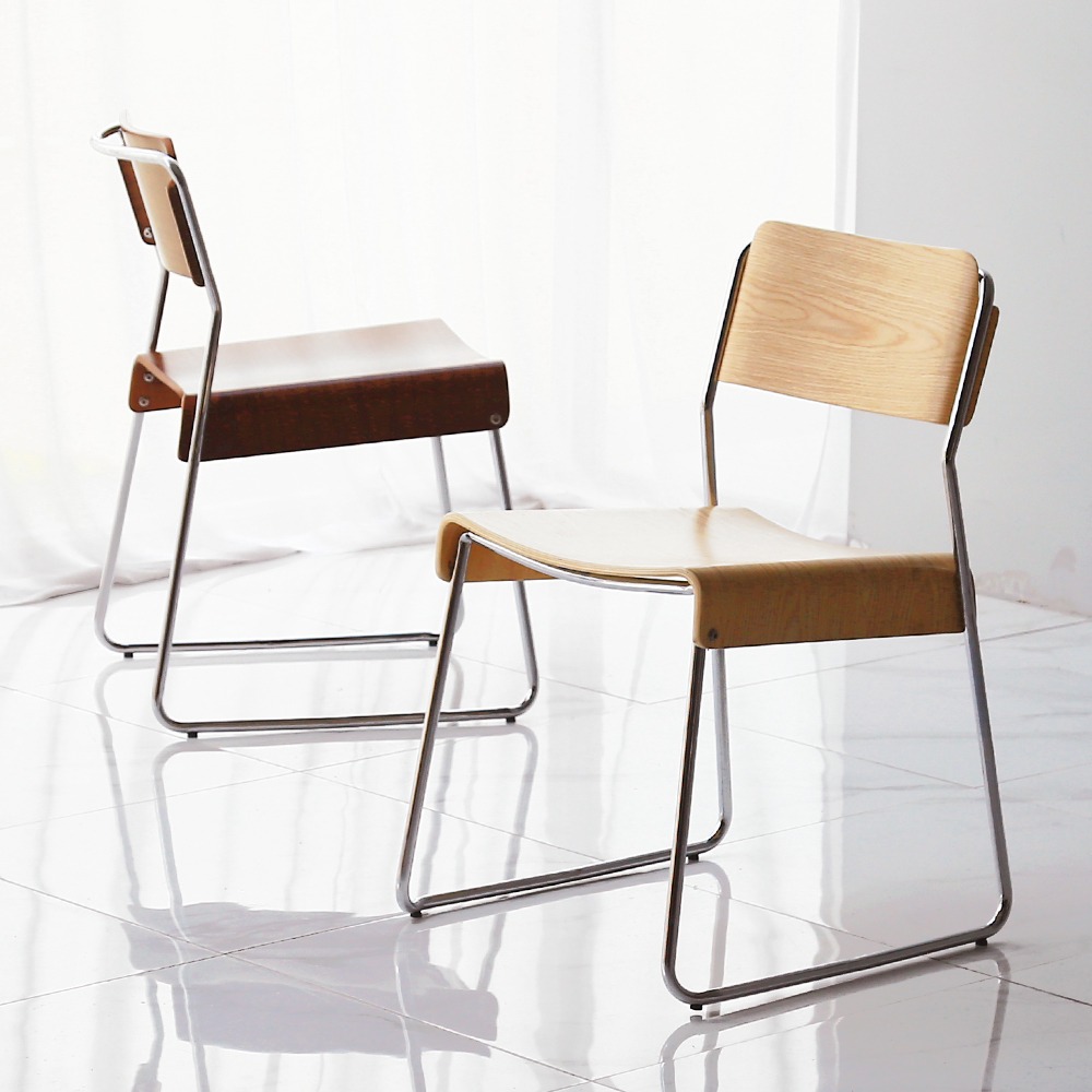 영가구스터디 원목 카페의자 슬레드체어 인테리어 디자인 의자