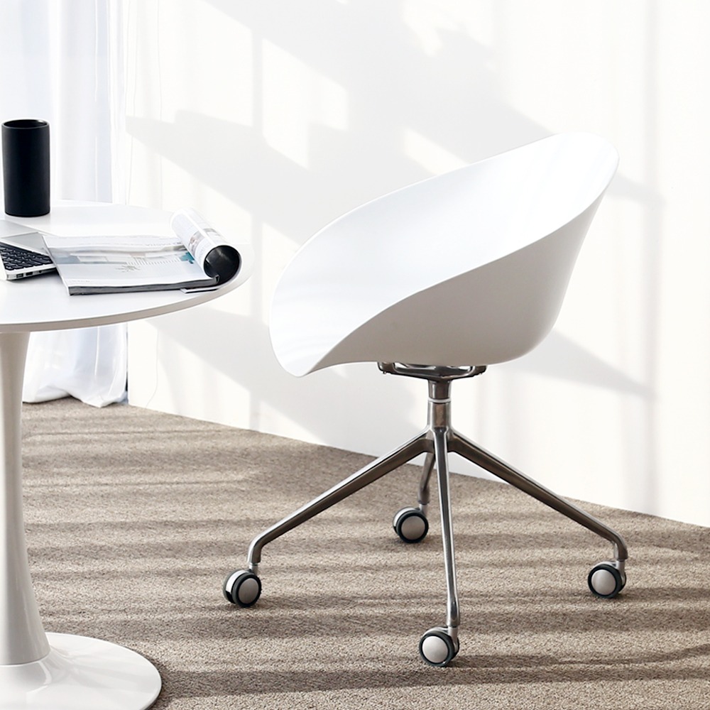 영가구아티보 알루미늄 홈 오피스 사무용 책상 회전 바퀴 의자